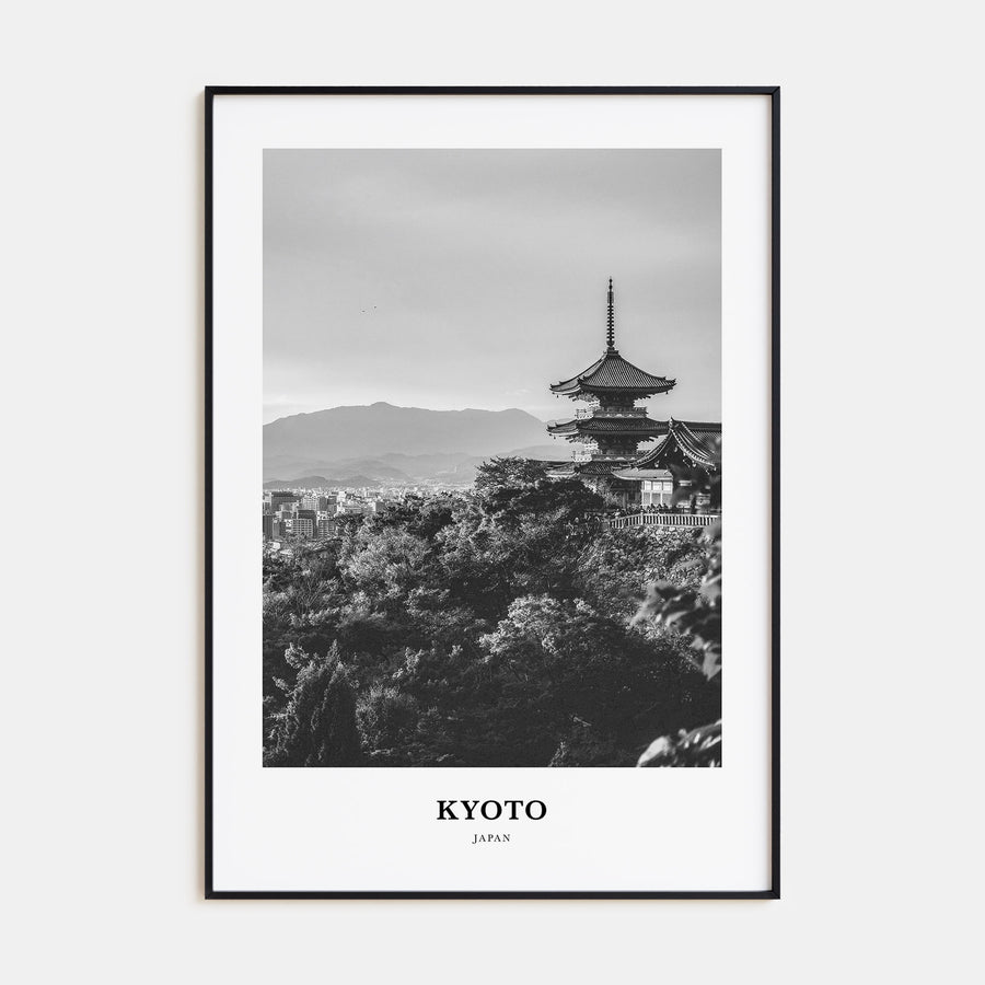 Kyoto Portrait B&W No 1 Poster