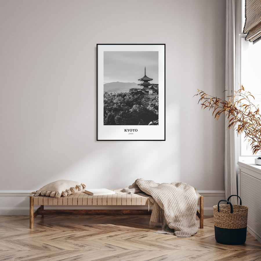 Kyoto Portrait B&W No 1 Poster