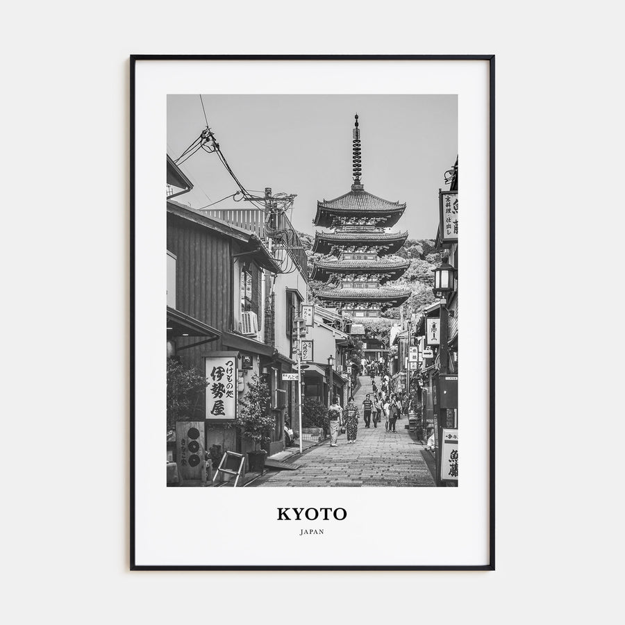 Kyoto Portrait B&W No 2 Poster
