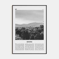 Kyoto Travel B&W No 2 Poster