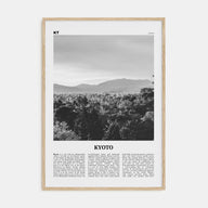 Kyoto Travel B&W No 2 Poster