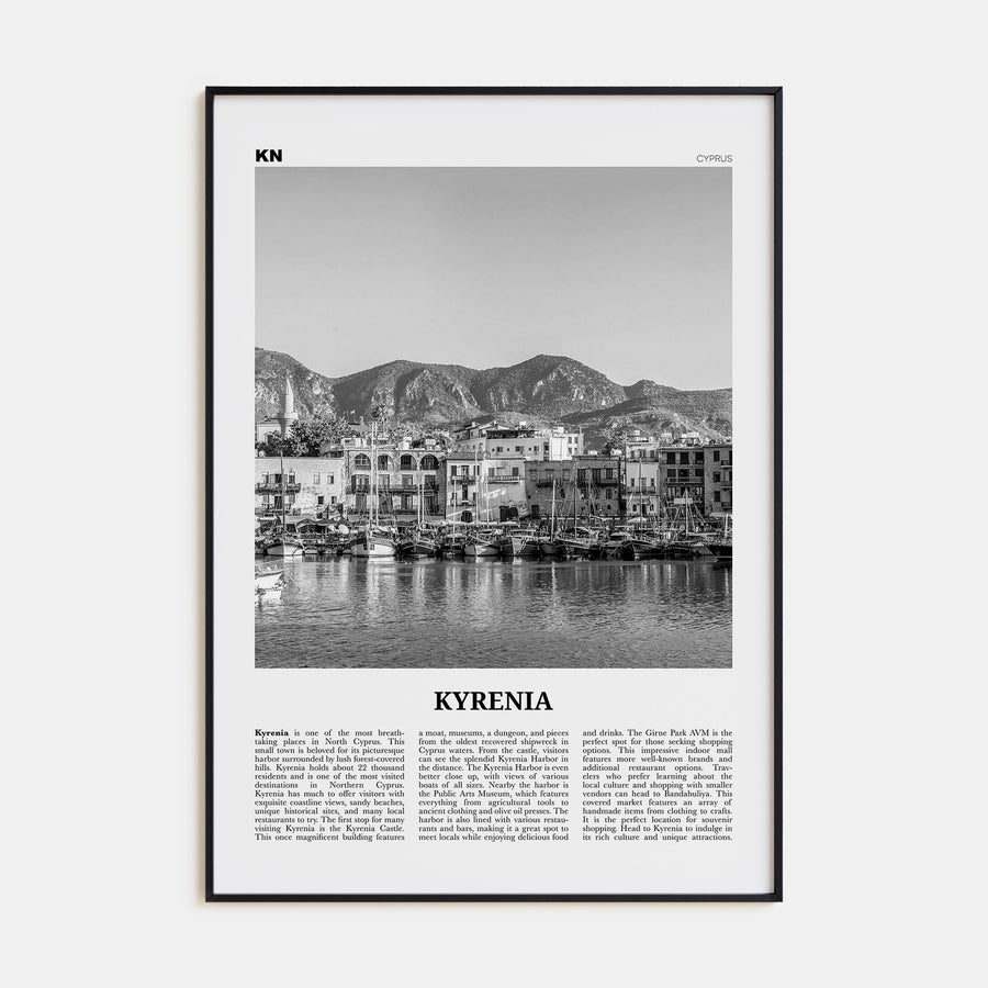 Kyrenia Travel B&W Poster