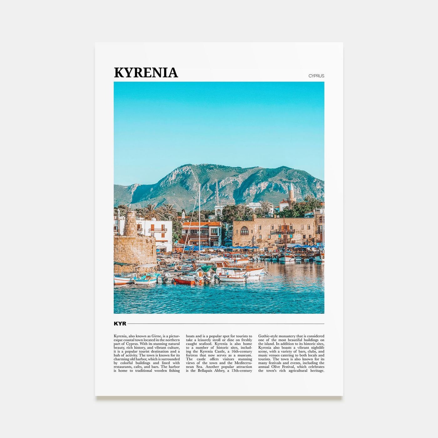 Kyrenia Travel Color No 1 Poster