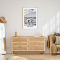 Kyrgyzstan Portrait B&W Poster