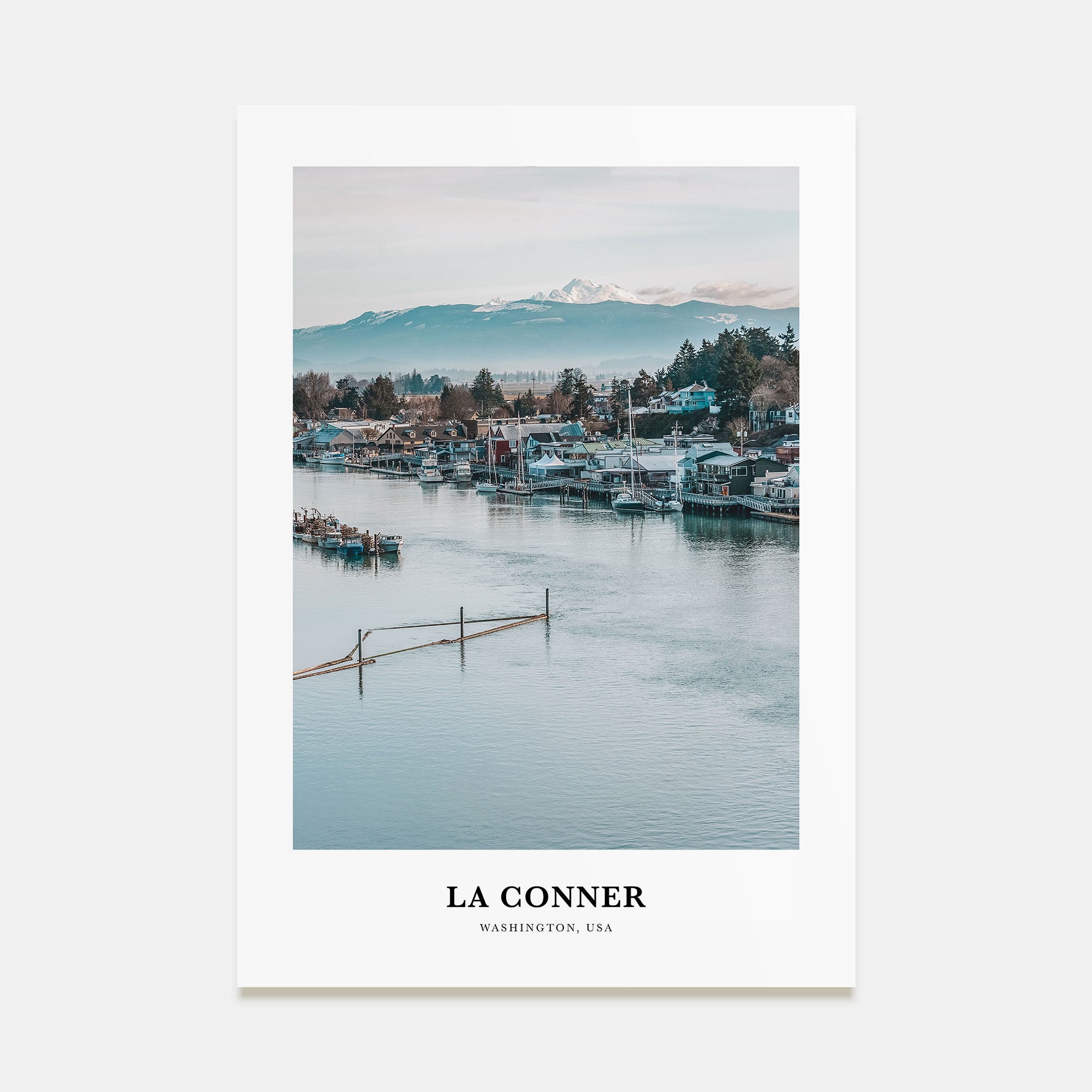 La Conner Portrait Color Poster