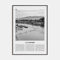 La Conner Travel B&W Poster