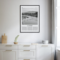 La Conner Travel B&W Poster