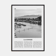 La Conner Travel B&W Poster