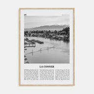 La Conner Travel B&W Poster