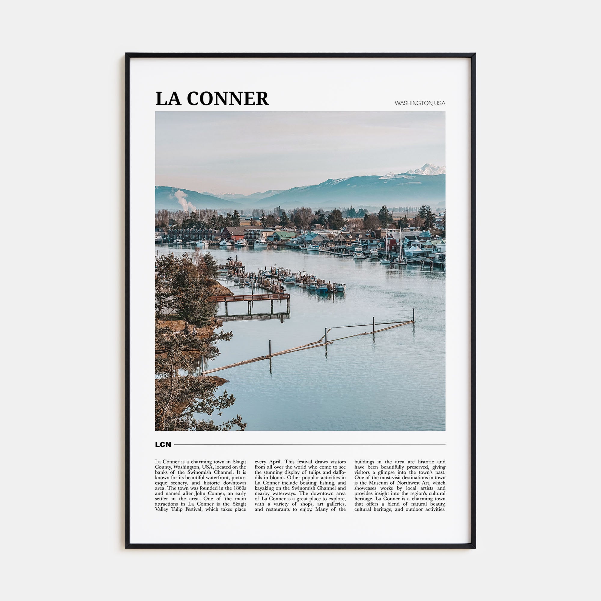 La Conner Travel Color Poster