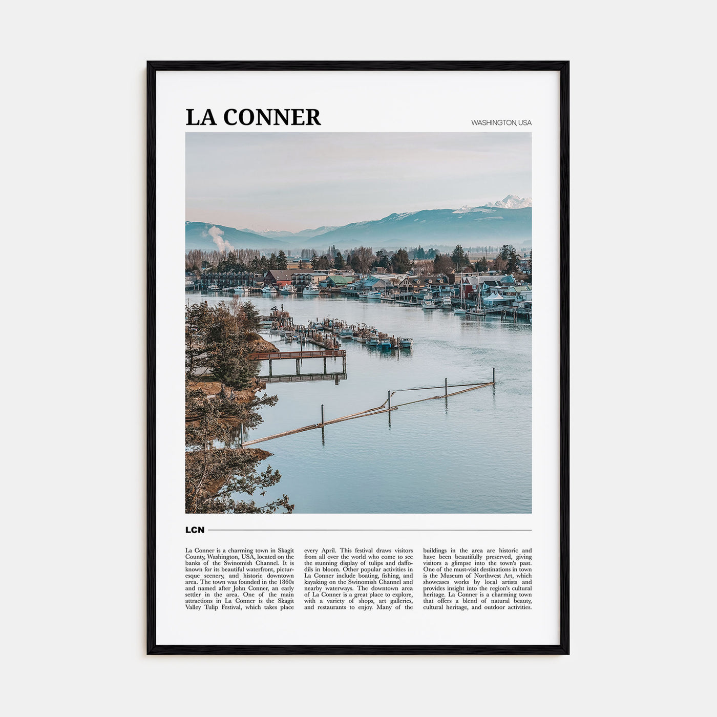 La Conner Travel Color Poster