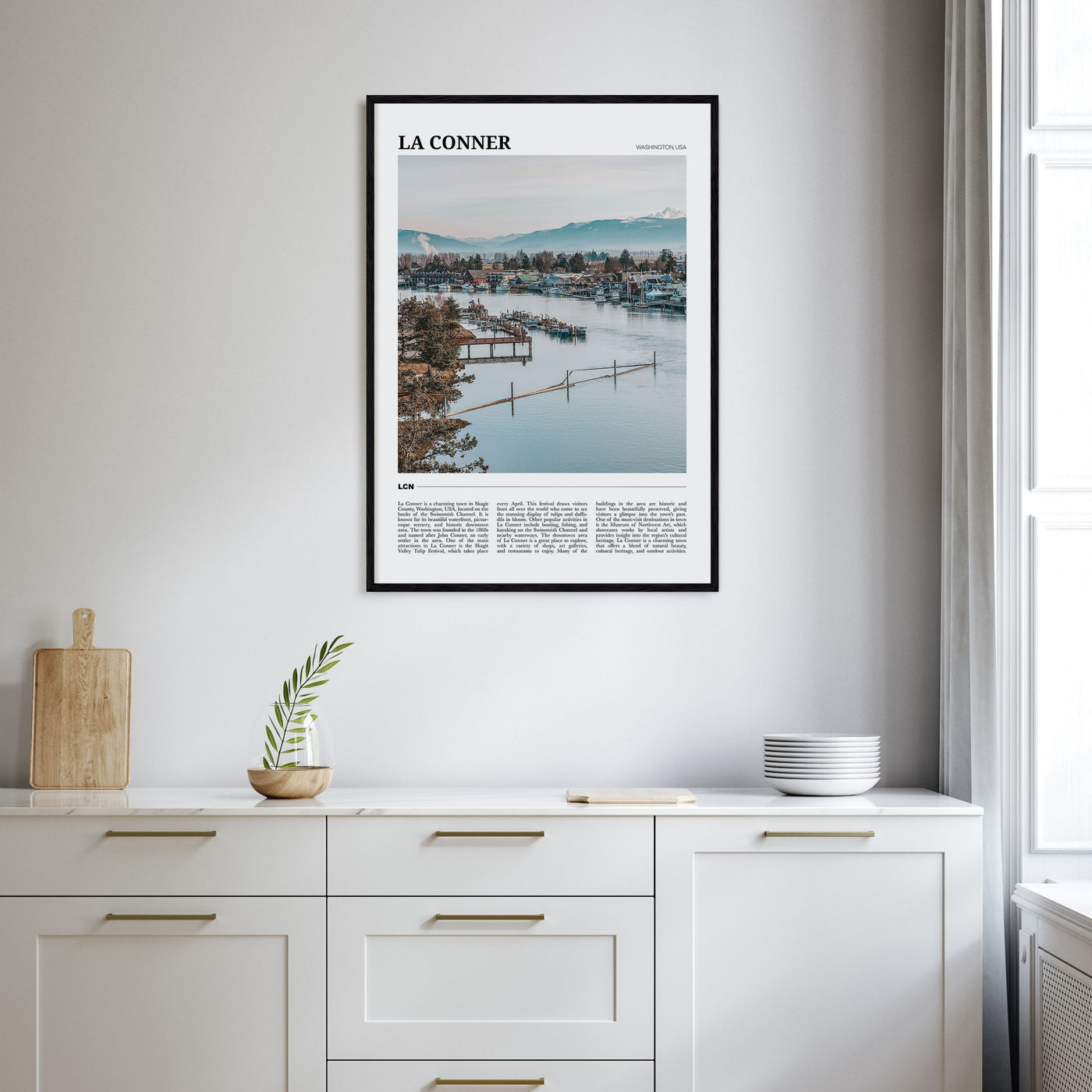 La Conner Travel Color Poster