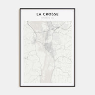 La Crosse Map Portrait Poster