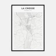 La Crosse Map Portrait Poster