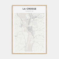 La Crosse Map Portrait Poster