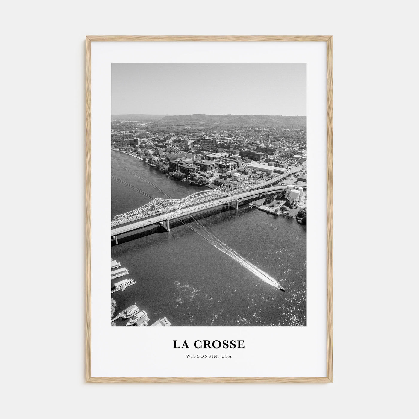 La Crosse Portrait B&W Poster