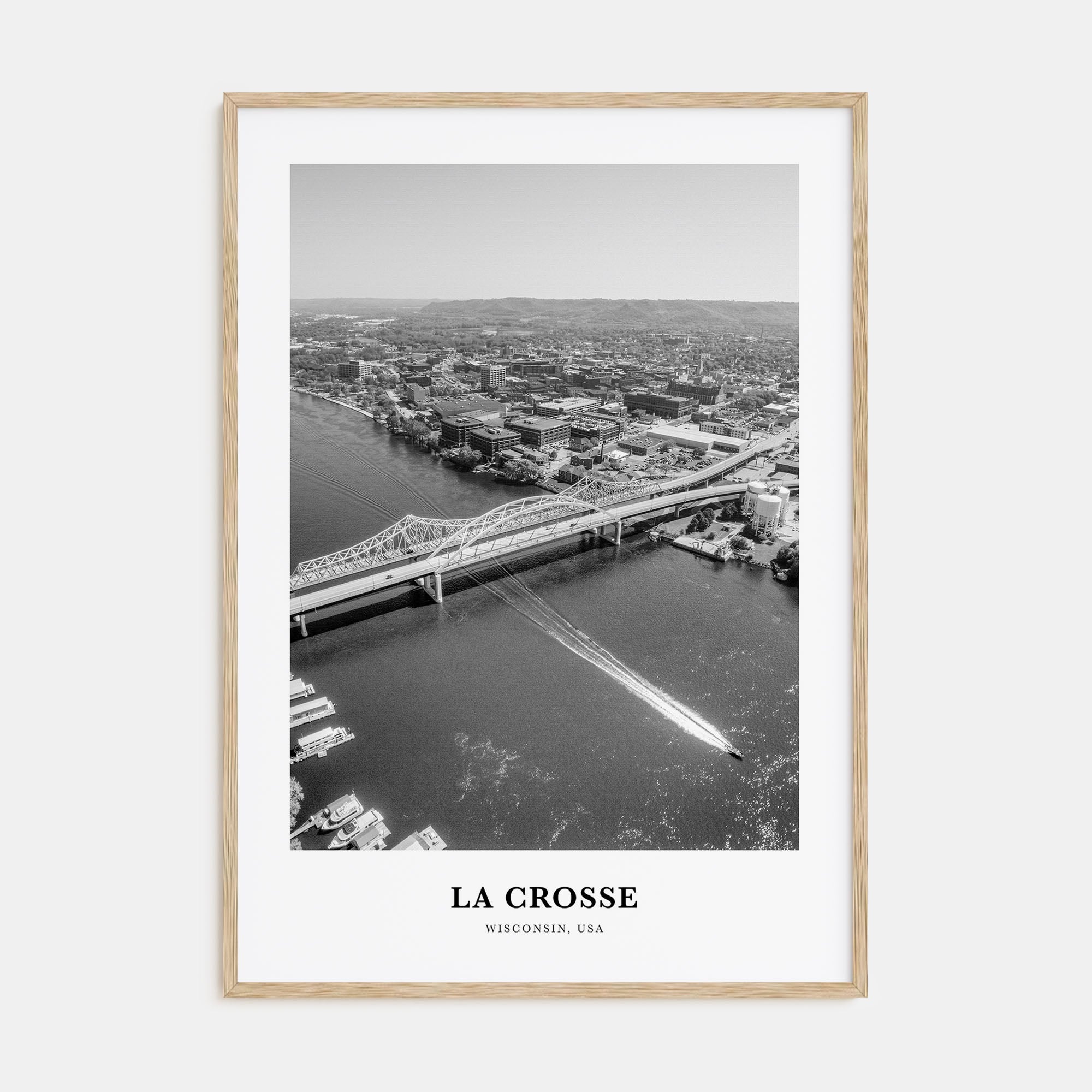 La Crosse Portrait B&W Poster