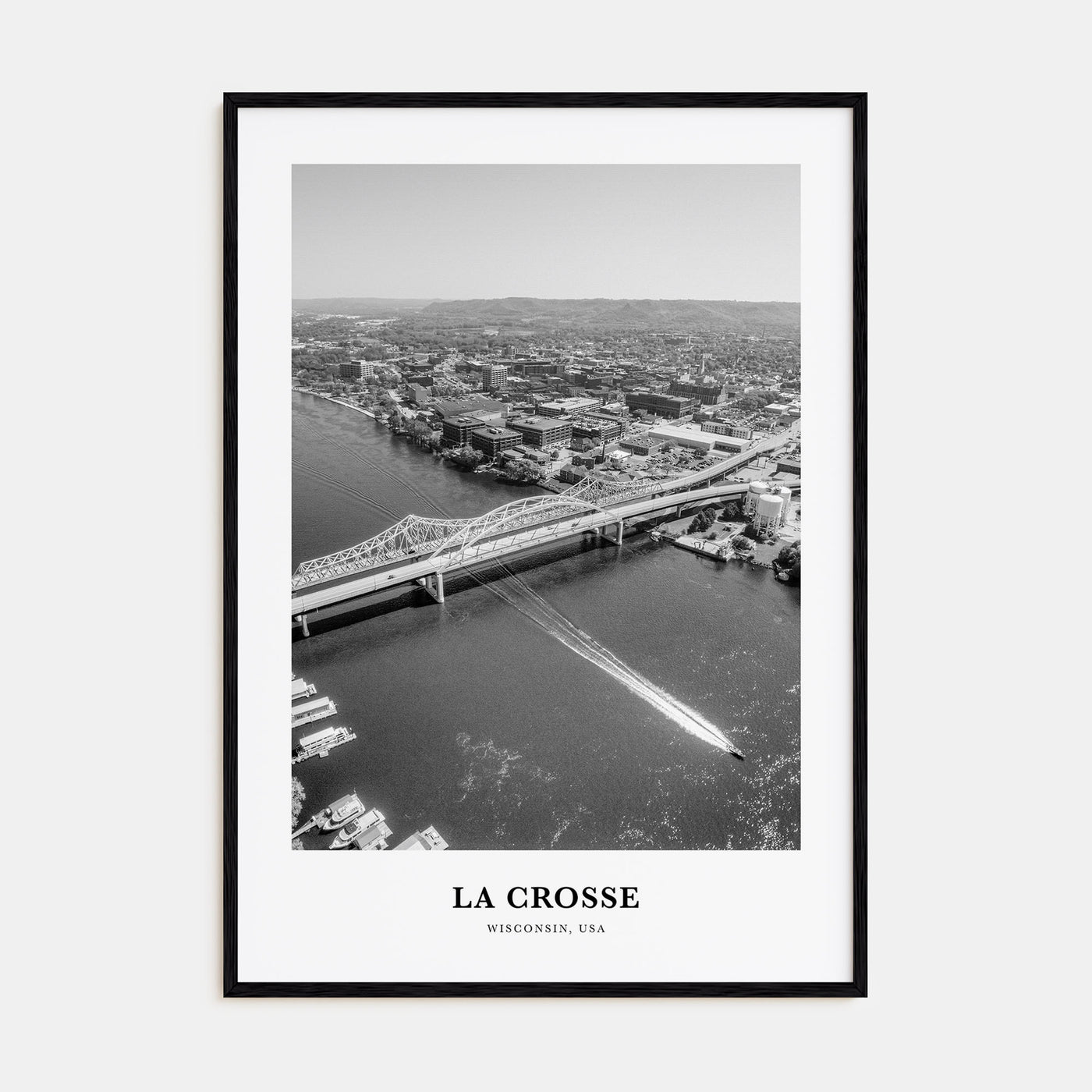 La Crosse Portrait B&W Poster