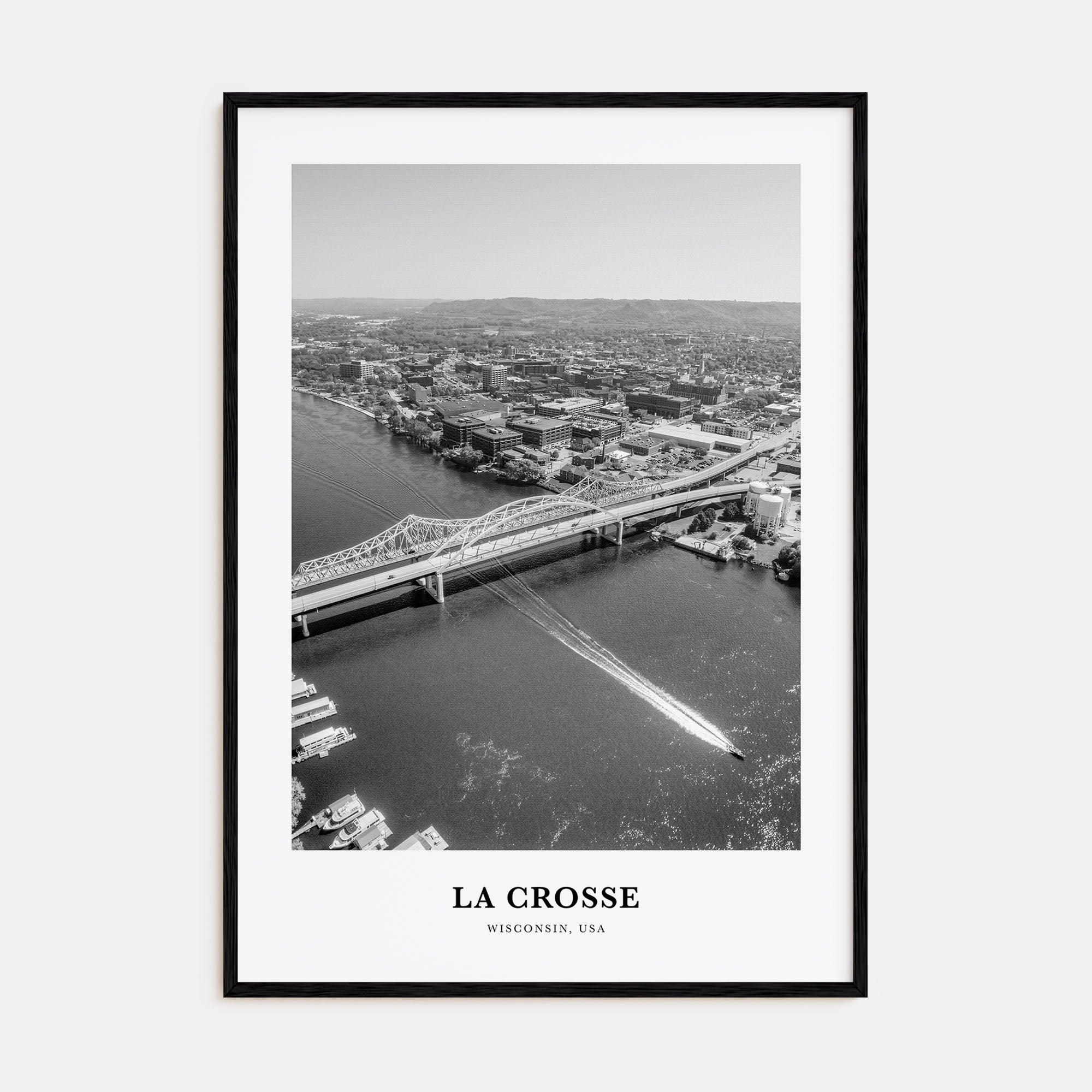 La Crosse Portrait B&W Poster
