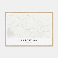 La Fortuna Map Landscape Poster