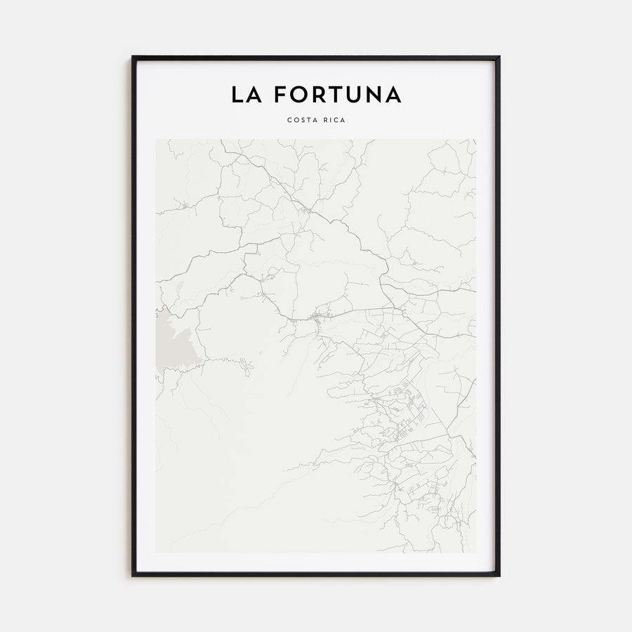 La Fortuna Map Portrait Poster