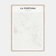 La Fortuna Map Portrait Poster