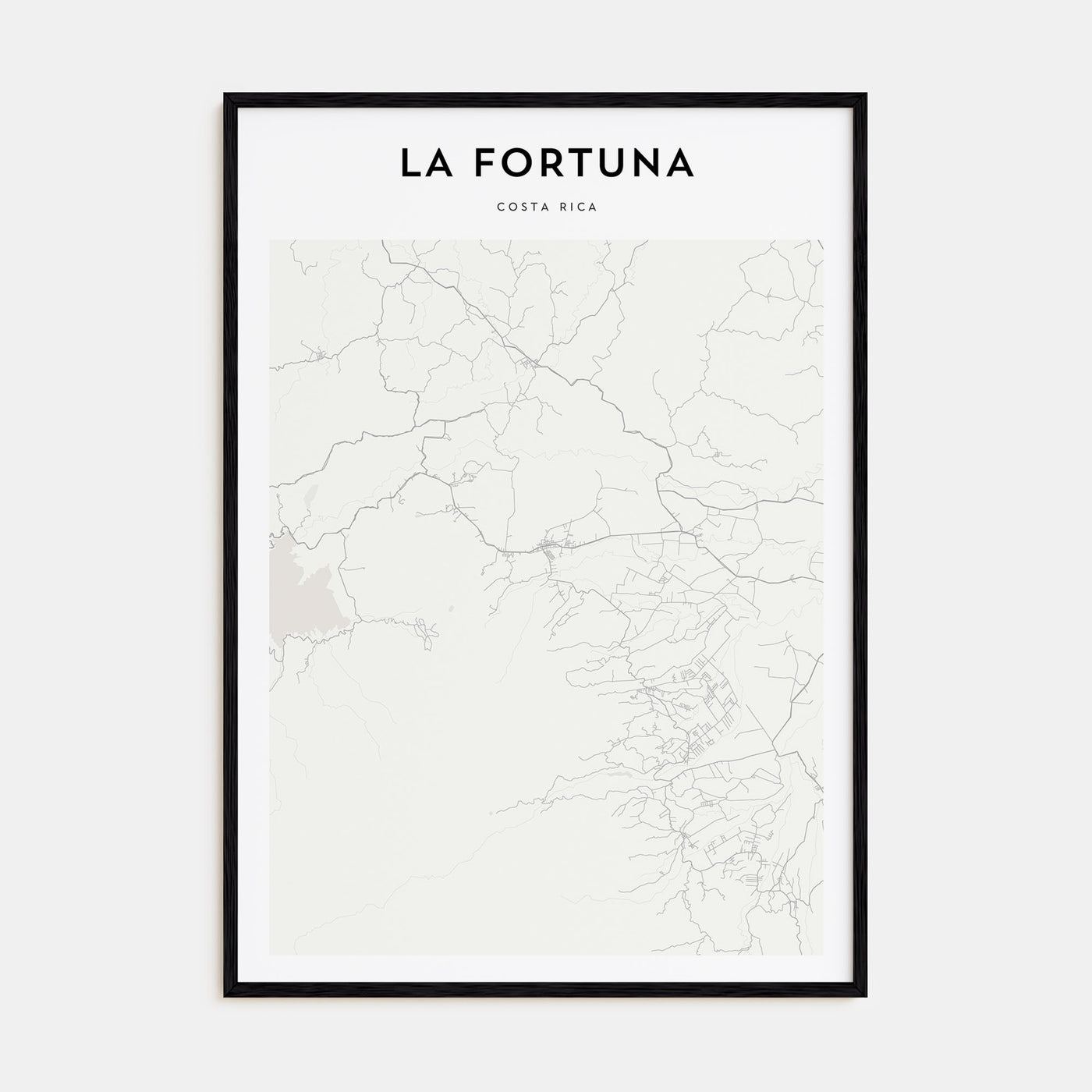 La Fortuna Map Portrait Poster