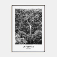 La Fortuna Portrait B&W Poster
