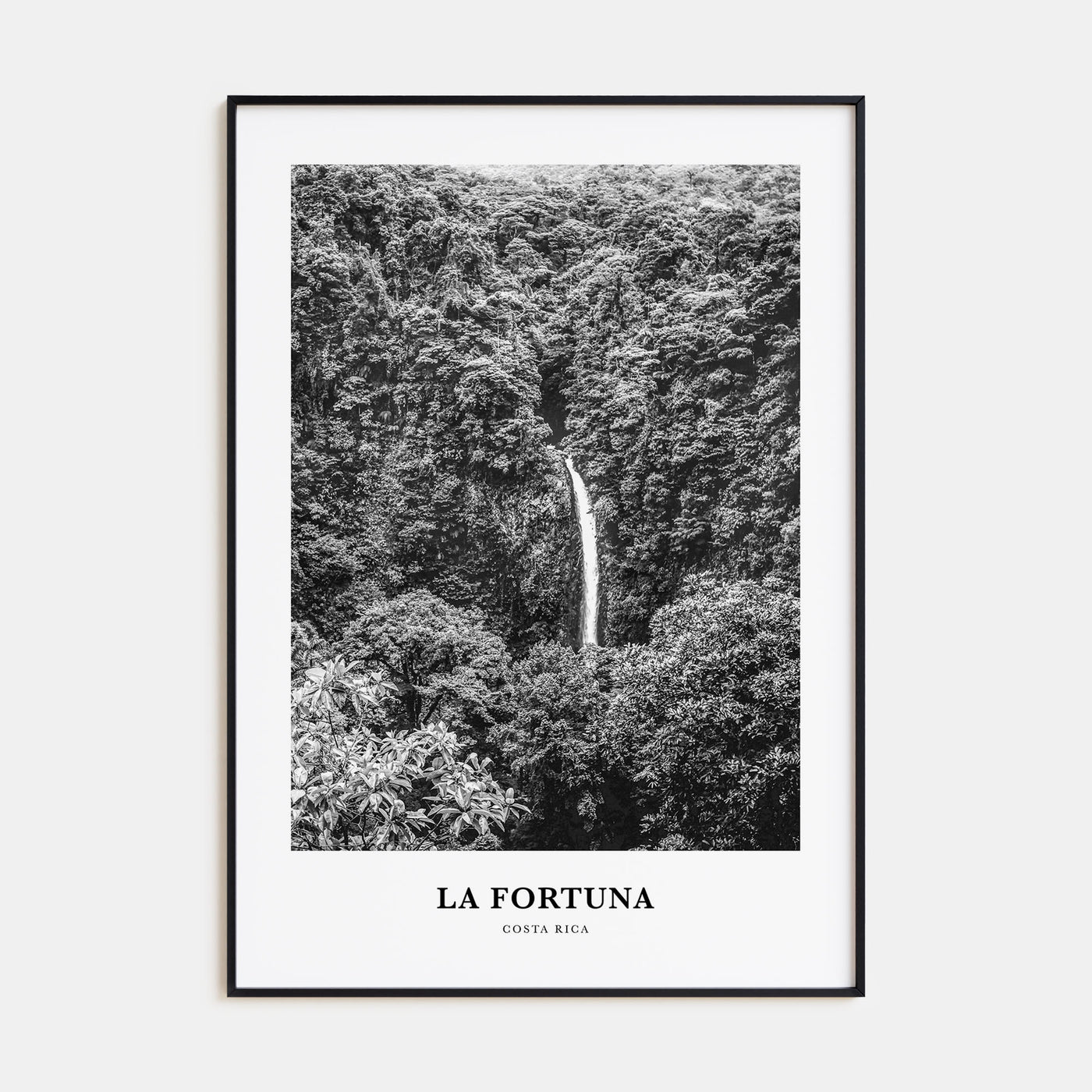 La Fortuna Portrait B&W Poster