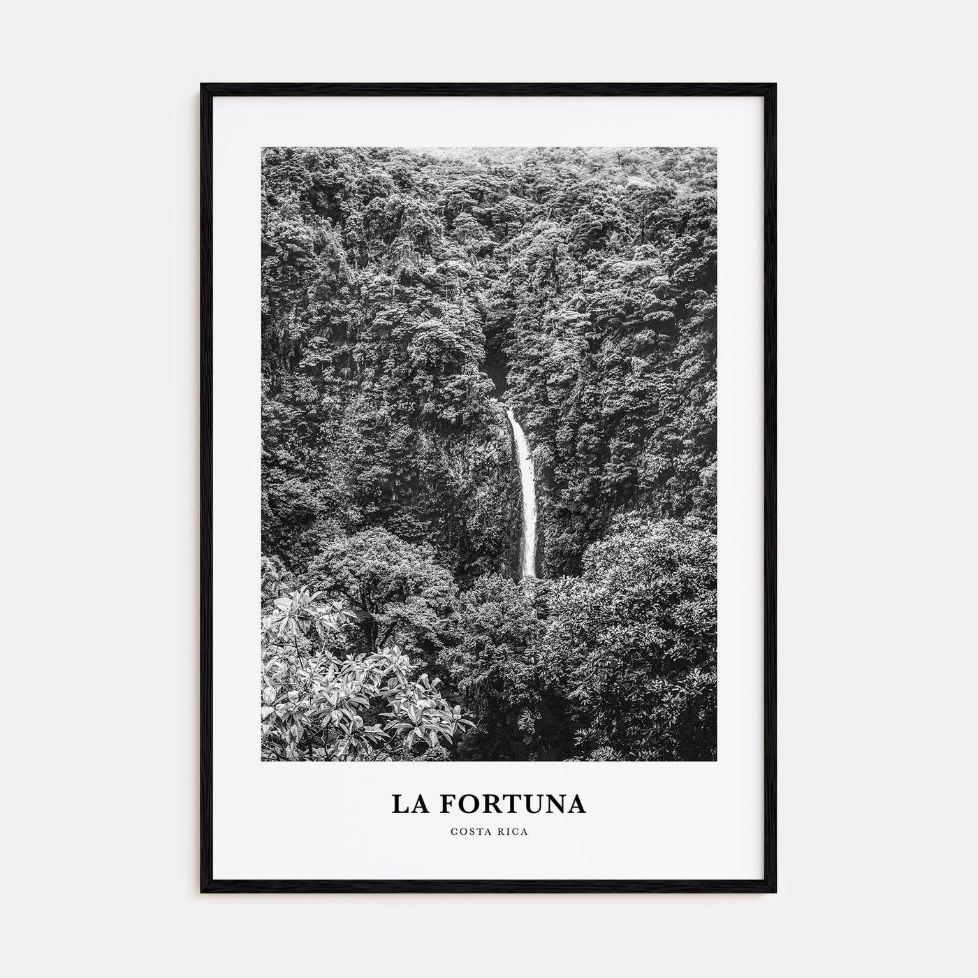La Fortuna Portrait B&W Poster