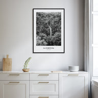 La Fortuna Portrait B&W Poster