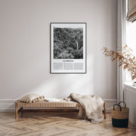 La Fortuna Travel B&W Poster