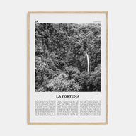 La Fortuna Travel B&W Poster