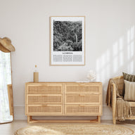 La Fortuna Travel B&W Poster