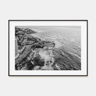 La Jolla Landscape B&W Poster
