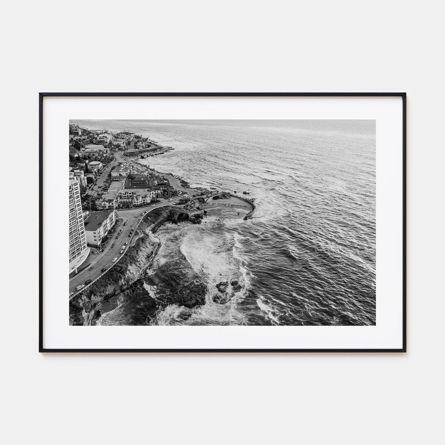 La Jolla Landscape B&W Poster