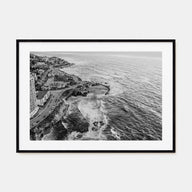 La Jolla Landscape B&W Poster