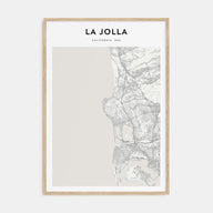 La Jolla Map Portrait Poster