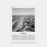 La Jolla Travel B&W No 2 Poster