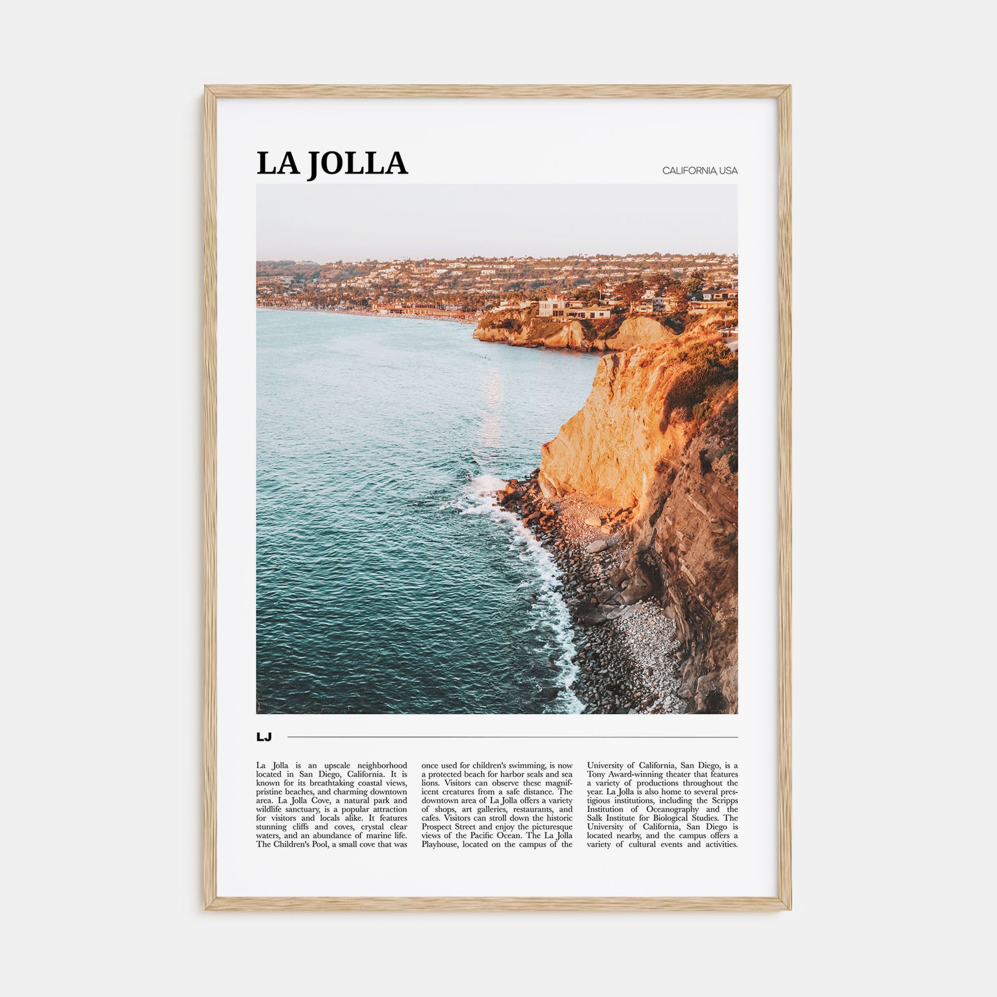 La Jolla Travel Color No 1 Poster