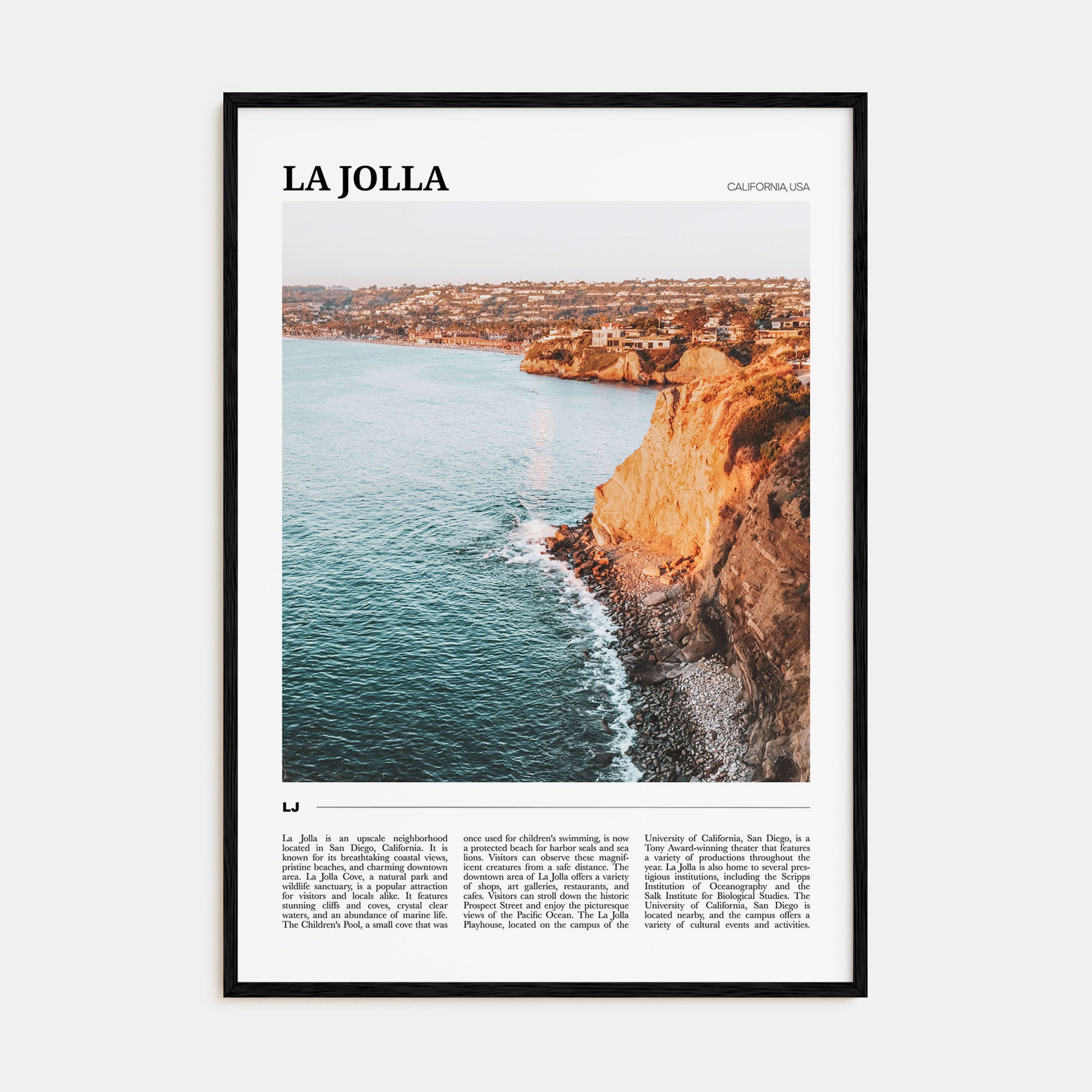 La Jolla Travel Color No 1 Poster