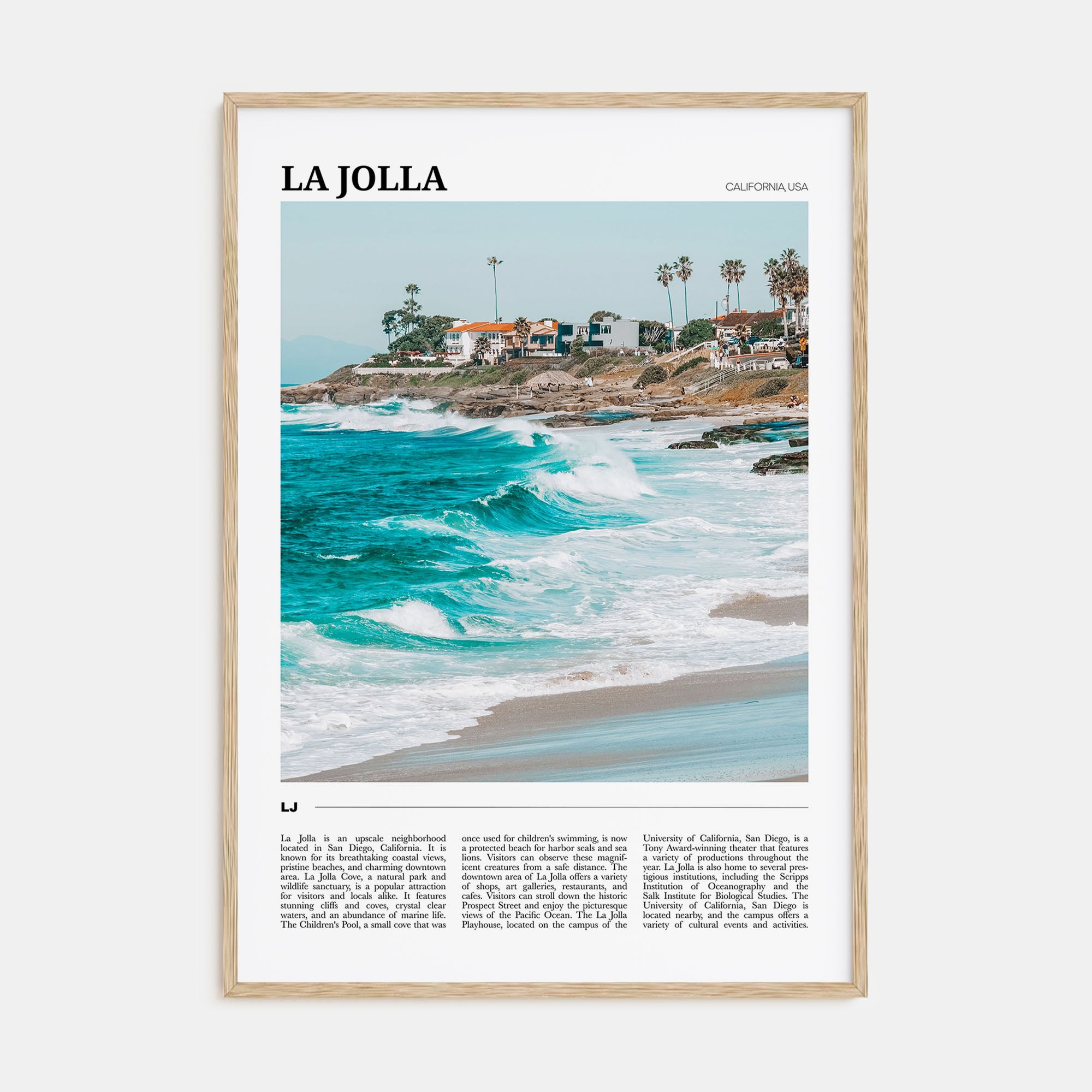 La Jolla Travel Color No 2 Poster