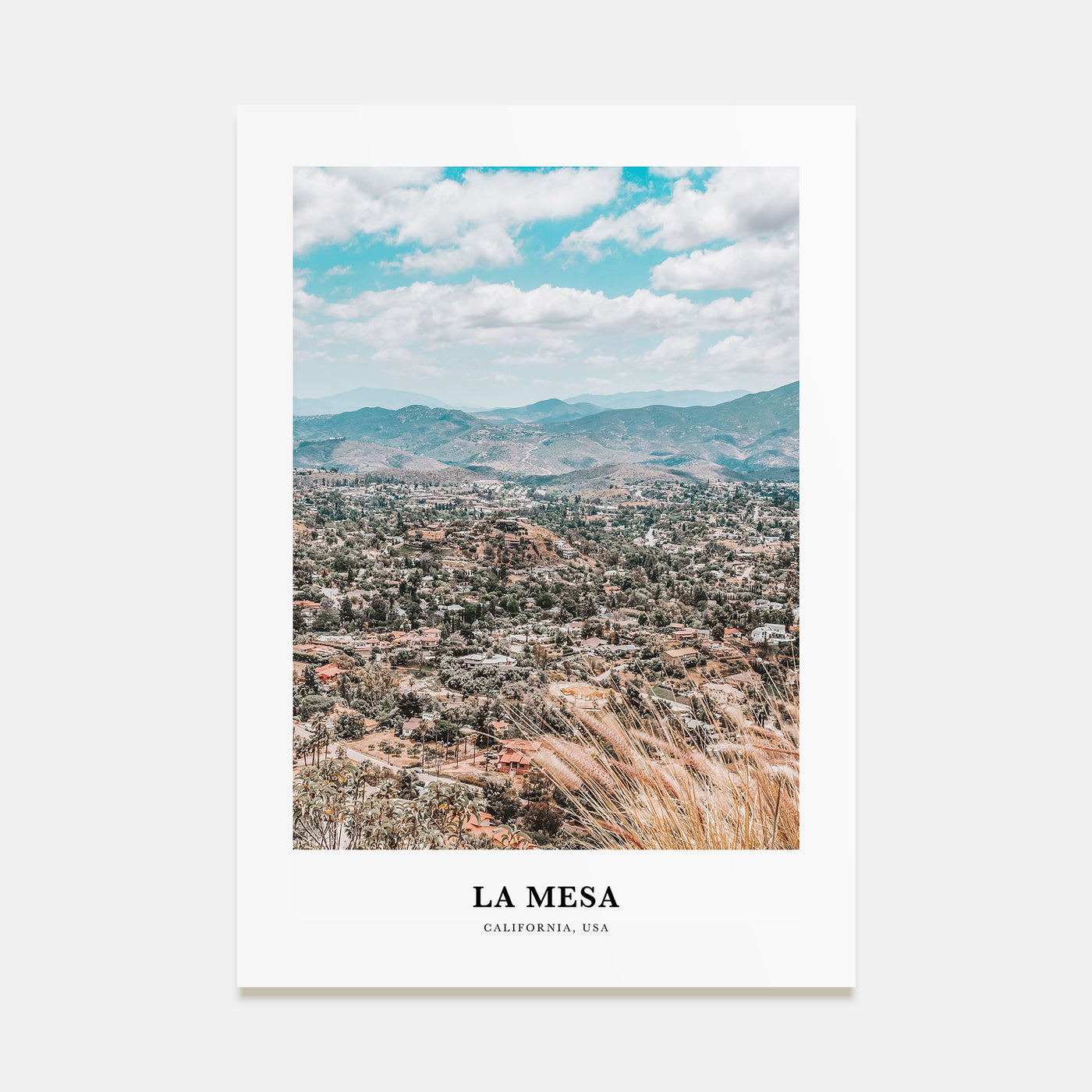 La Mesa Portrait Color Poster