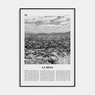 La Mesa Travel B&W Poster