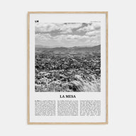 La Mesa Travel B&W Poster