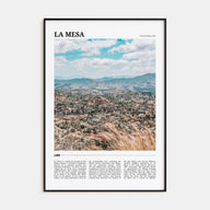 La Mesa Travel Color Poster