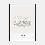 La Paz Drawn Poster
