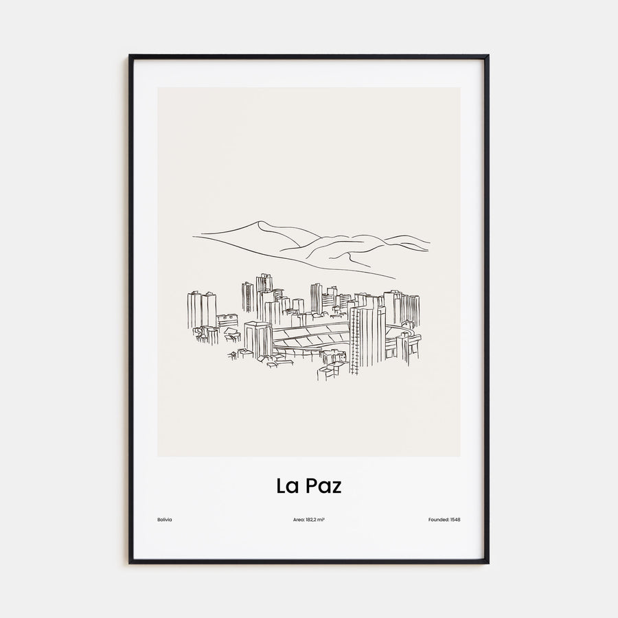 La Paz Drawn Poster