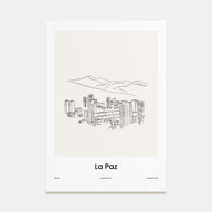 La Paz Drawn Poster