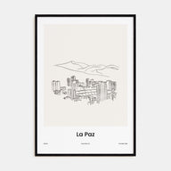 La Paz Drawn Poster